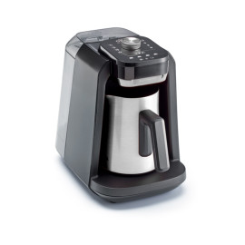 Arzum Okka Rich Pro Plus OK0038-05 Turkish Coffee Maker Chrome with Water Tank, Milk & Choco Functions, Slow Brew, Self-Cleaning
