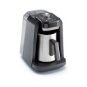 Arzum Okka Rich Pro Plus OK0038-05 Turkish Coffee Maker Chrome with Water Tank, Milk & Choco Functions, Slow Brew, Self-Cleaning