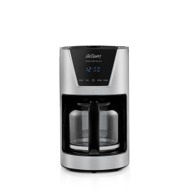 Arzum Brewtime Delux Filter Coffee Machine AR3081 Inox, 1.5L Jug, 24H Timer, Adjustable Aroma Strength, Keep-Warm, 900W