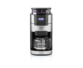 Arzum AR3092 Brewtime Fresh Grind Filter Coffee Machine with Grinder, Aroma Selection, 1.5L Glass Jug & Timer