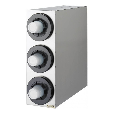 موزع أكواب San Jamar C2853 – 3 فتحات – ستانلس ستيل