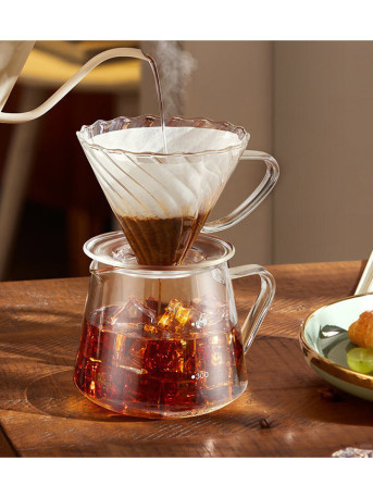 Coffee Filter 100pcs White Color Size 2-4 Cups with Box V-Shape Ideal for V60 Pour Over and drip Coffee Makers - Image 2