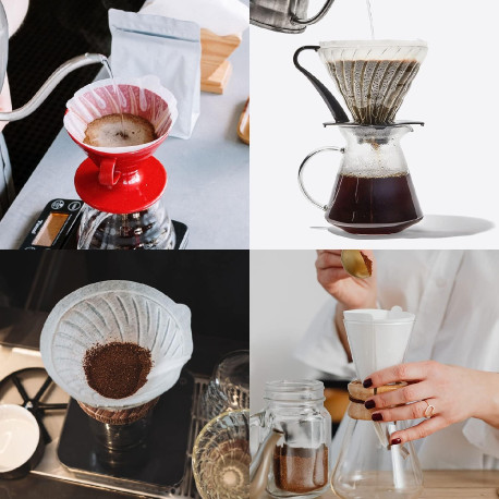 Coffee Filter 100pcs White Color Size 2-4 Cups with Box V-Shape Ideal for V60 Pour Over and drip Coffee Makers - Image 7