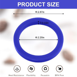 جلدة رأس المجموعة 58 مم من Omran Cart لماكينات الإسبريسو E61 و Gaggia سيليكون أزرق 2