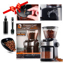 Omran Cart Electric Coffee Grinder Set with Dosing Kit 4pcs Burr Grinder Tray Sprayer Spoon Brush