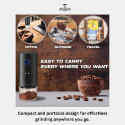 Mini Coffee Grinder Electric Burr Coffee Grinder Portable Grinder with Adjustable Coarse Fine