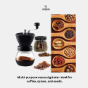 Manual Coffee Grinder with Extra Glass Jar