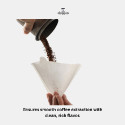 V60 Coffee Filter Papers 02 Size – Premium Natural Cone Filters for Pour-Over Brewing