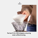 V60 Coffee Filter Papers 02 Size – Premium Natural Cone Filters for Pour-Over Brewing