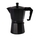 موكا بوت DOPPIO ألمنيوم 6 أكواب – صانعة قهوة إسبريسو تقليدية على الموقد (أسود)