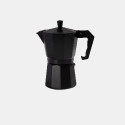موكا بوت DOPPIO ألمنيوم 6 أكواب – صانعة قهوة إسبريسو تقليدية على الموقد (أسود)