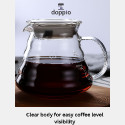 Doppio Coffee Server V60 Heat Resistant Glass Range Coffee Server 600 ml V02