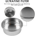 Omran Cart 51mm 2 Cup Pressurized Portafilter Basket for Delonghi Dedica EC680 EC685 EC695 Smeg