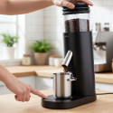 Portable USB Rechargeable Coffee Grinder with 41mm SS Burr, 60 Grind Settings for Espresso & V60