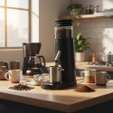 Portable USB Rechargeable Coffee Grinder with 41mm SS Burr, 60 Grind Settings for Espresso & V60
