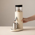 Portable USB Rechargeable Coffee Grinder with 41mm SS Burr, 60 Grind Settings for Espresso & V60