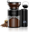Coffee Electric Grinder with Digital Scale, Precision Burr Grinder for Espresso, Drip & French Press