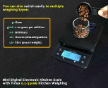 Coffee Scale with Timer 3kg 0.1g Precision | Digital V60 Drip Coffee Scale Kitchen Baking Electronic Weighting Scale