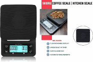 Coffee Scale with Timer 3kg 0.1g Precision | Digital V60 Drip Coffee Scale Kitchen Baking Electronic Weighting Scale