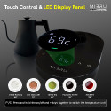Electric Gooseneck Coffee Kettle 800ml 1000W | V60 Pour Over Kettle Temperature Control Touch Screen Auto Shut Off