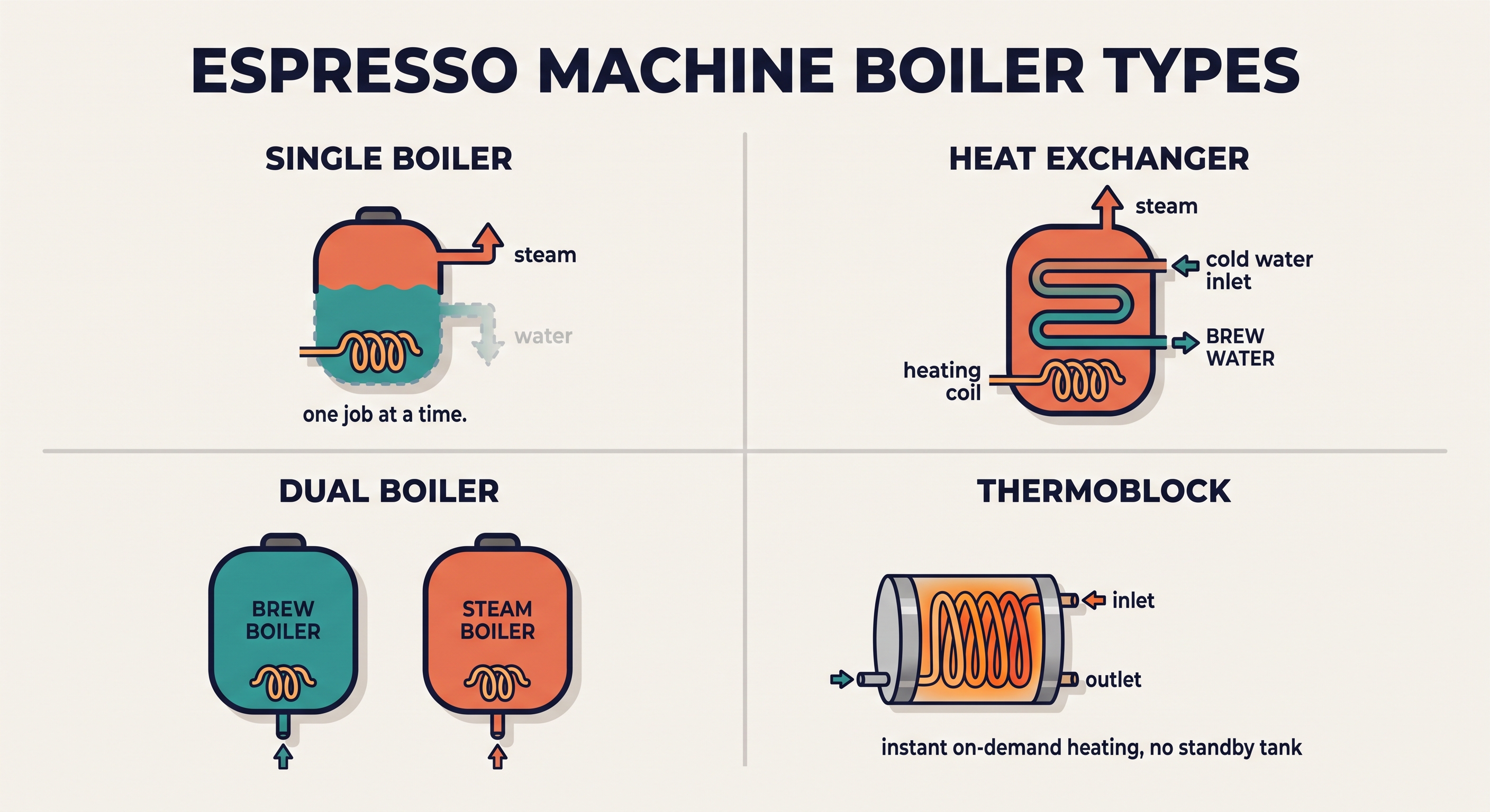 Espresso Machine Heating Systems
